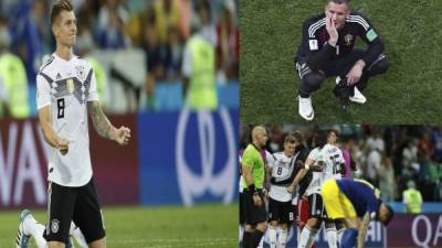 La selección alemana rozó este sábado un desastre histórico pero acabó venciendo in extremis a Suecia por 2-1 gracias a un golazo de Toni Kross en el descuento que evita la eliminación tempranera de la vigente campeona del mundo. FOTOS AFP