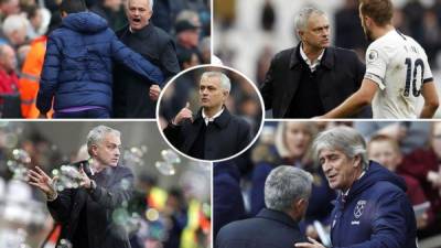Las imágenes del retorno de José Mourinho a la Premier League como entrenador del Tottenham debutando con triunfo ante el West Ham United de Manuel Pellegrini. Fotos AFP y EFE
