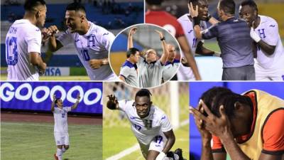 Las imágenes de la victoria por goleada de Honduras (4-0) sobre Trinidad y Tobago en la Liga de Naciones de la Concacaf, en el estadio Olímpico. Foto Neptalí Romero y Yoseph Amaya