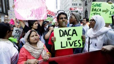 Activistas y “soñadores” pidieron el 15 de agosto que se mantenga el programa que los protege de la deportación.