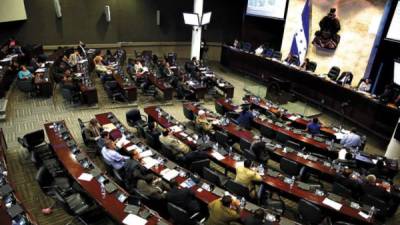 El Congreso Nacional de Honduras durante una de sus sesiones. Foto de archivo.