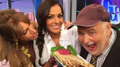 Nathalia Casco junto a Lili Estefan y Raúl de Molina en El Gordo y Flaca.