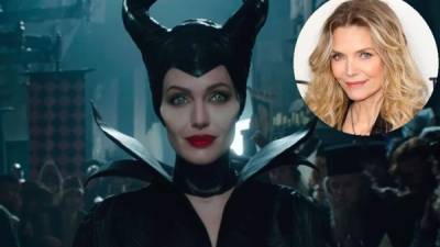 La actriz Michelle Pfeiffer se une al elenco de la cinta 'Maléfica 2', protagonizada por Angelina Jolie (c).