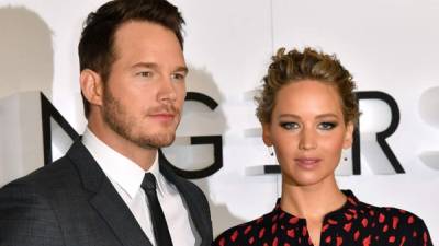 Los rumores de un posible romance de Pratt y Lawrence se iniciaron al año pasado durante la filmación de 'Passengers'. // Foto archivo AFP.