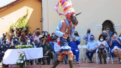 Actos cívicos en Comayagua este 15 de septiembre de 2021.