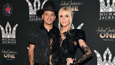 Evan Ross y su esposa, Ashlee Simpson.