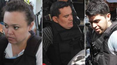 Elizabeth Alvarado, Ventura Díaz y el joven Aris Maldonado, supuestos implicados en el doble crimen.