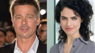 Brad Pitt y Neri Oxman (d) se conocieron en un proyecto universitario.// Fotos archivo/redes.