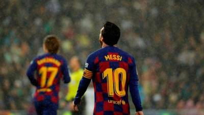 El argentino del FC Barcelona Leo Messi.