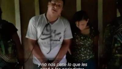 La pareja de ecuatorianos fue exhibida con cadenas en un video donde pedían su recate.