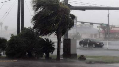 Harvey tocó territorio estadounidense el viernes como un huracán de categoría 4.// foto AFP