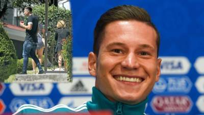 Julian Draxler tomó con jocosidad la fiesta de la selección de México.