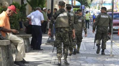 Soldados y policías estarán en las calles.