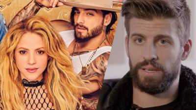 La pareja de Piqué (d), Shakira, colabora con el cantante Maluma en varias canciones.// Foto Billboard/ Instagram