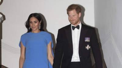 Los duques de Sussex en la recepción organizada por el presidente de Fiji, Jioji Konrote.