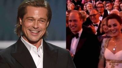 Brad Pitt envió a los BAFTA un discurso haciendo chiste del Brexit y el Megxit, mismo evento donde estaban los duques de Cambridge.