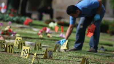 Imagen referencial de muertes violentas en Honduras.