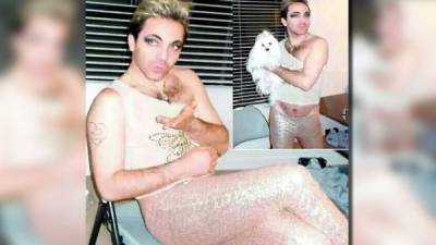 Cristian Castro volvió a ser la burla de todos por unas fotos donde aparece maquillado, con poses femeninas y en leggins.