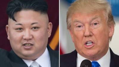 El líder norcoreano Kim Jong-Un y el presidente de Estados Unidos, Donald Trump. AFP