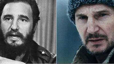 Muere Fidel Castro y en las redes se habla de su parecido con el actor Liam Neeson