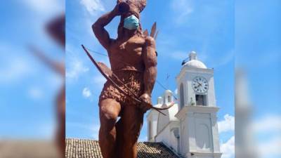 Desde este jueves, Lempira usa mascarilla en la ciudad de Gracias.