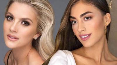 Miss Estados Unidos Sarah Rose Summers y Miss Colombia Valeria Morales.