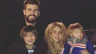 Piqué y Shakira tienen dos hijos juntos, Milán y Sasha. Foto Instagram.