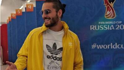 Maluma llegó a Rusia para disfrutar de la Copa Mundial de Fútbol de 2018. Foto Instagram @maluma.