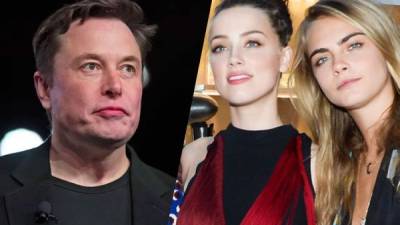 Elon Musk está siendo señalado de haber tenido un trío con Amber Heard y Cara Delevingne.