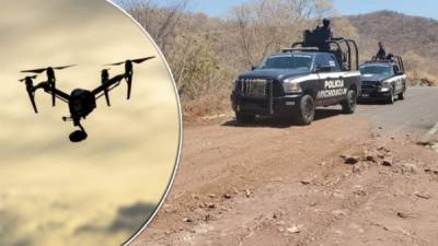 Sicarios atacaron con un supuesto dron con explosivos a policías del occidental estado mexicano de Michoacán.