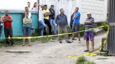 En la calle fue asesinado un joven en Tegucigalpa.