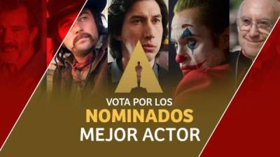 Las nominaciones a Mejo Actor en los premios Óscar 2020.