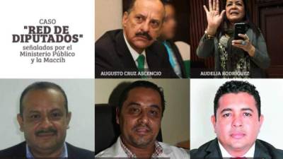 Los cinco diputados hondureños son acusados de malversación de caudales públicos.