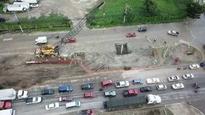 Ya se realizan las pruebas del hincado de pilotes en el puente a desnivel en el bulevar del este.