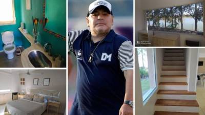 A una semana de su muerte, salen a la luz imágenes de la casa en la que Diego Maradona pasó sus últimos días de vida en Tigre (Buenos Aires). Las fotografías han causado indignación. Fotos Infobae