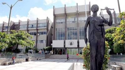 Fachada de la Corte Suprema de Justicia ubicada en Tegucigalpa, capital de Honduras.