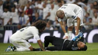 El portero tico se lesionó en los últimos minutos del encuentro ante el Manchester City.