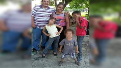 En esta imagen aparecen Madián Vela y su familia, quienes emprendieron días atrás un viaje a los Estados Unidos.