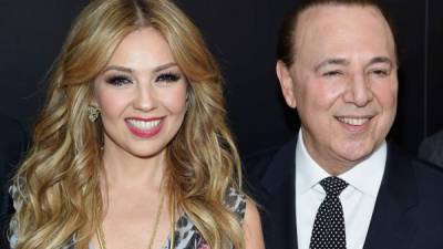 En un descuido de Thalía su esposo,Tommy Mottola, compartió fotos donde se veía el rosto de sus dos hijos.