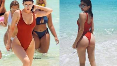 Kylie Jenner en la Islas Turcas y Caicos.