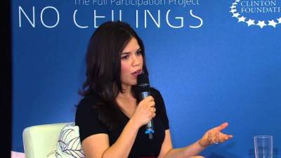 America Ferrera en el foro de Clinton Global Initiative en Miami.