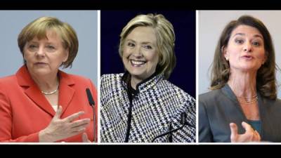 Angela Merkel, Hillary Clinton y Melinda Gates encabezan la lista de las mujeres más poderosas del mundo.