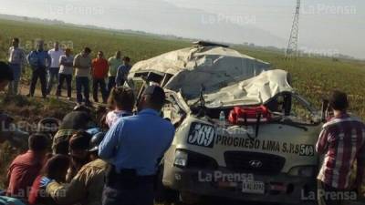 Los pasajeros fueron llevados de emergencia a los centros asistenciales.