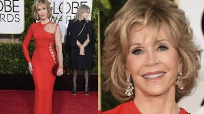 Jane Fonda en los Globos de Oro 2015.