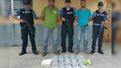 Detenidos con droga en Honduras.