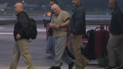 Martinelli llegó esta mañana a Panamá tras ser extraditado de EEUU./AFP.