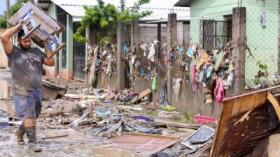 Son millonarias las pérdidas dejadas a su paso por las tormentas tropicales Eta y Iota. Foto AFP