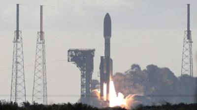 Un cohete Atlas V con el rover Perseverance despega del Launch Complex 41 en la Estación de la Fuerza Aérea de Cabo Cañaveral en Florida. Foto AFP