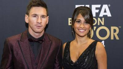 Messi y Antonella ya tienen dos hijos producto de su relación. Foto EFE