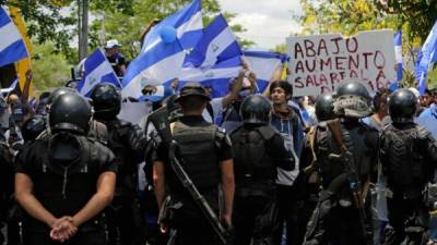 Imagen de archivo de los últimos hechos ocurridos en Nicaragua entre entes policiales y manifestantes.